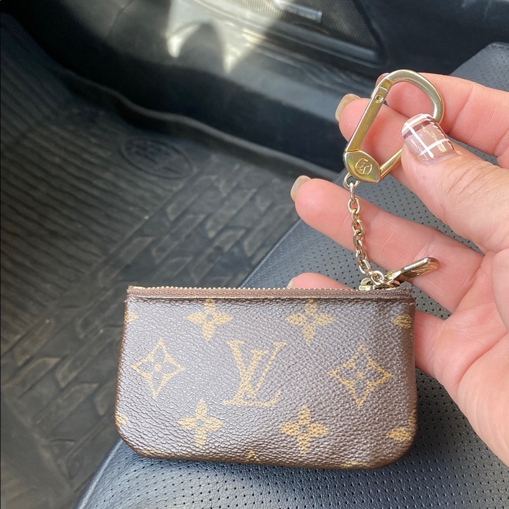 Louis Vuitton Brown Monogram Key Pouch